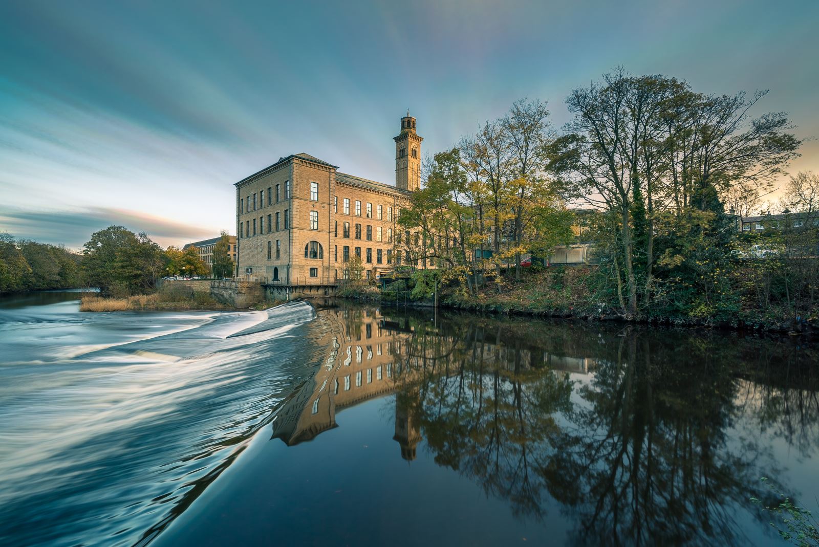 River Aire at Saltaire